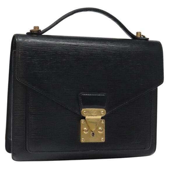 LOUIS VUITTON Epi Monceau 28 Hand Bag Black M52122 - Picture 1 of 13
